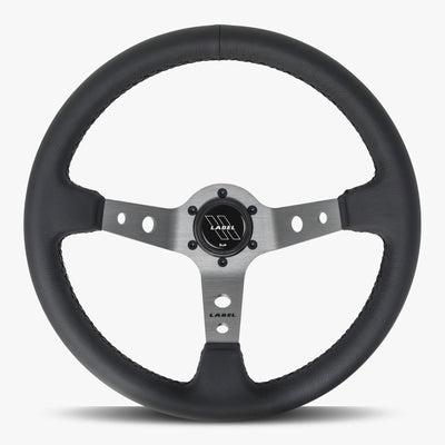 The Daytona | Black Leather | Graphite Spoke | Black Stitch