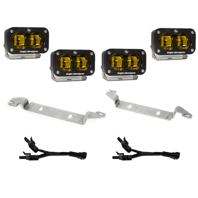 Baja Designs 2022+ Toyota Tundra S2 SAE OEM Fog Light Replacement Kit- Amber