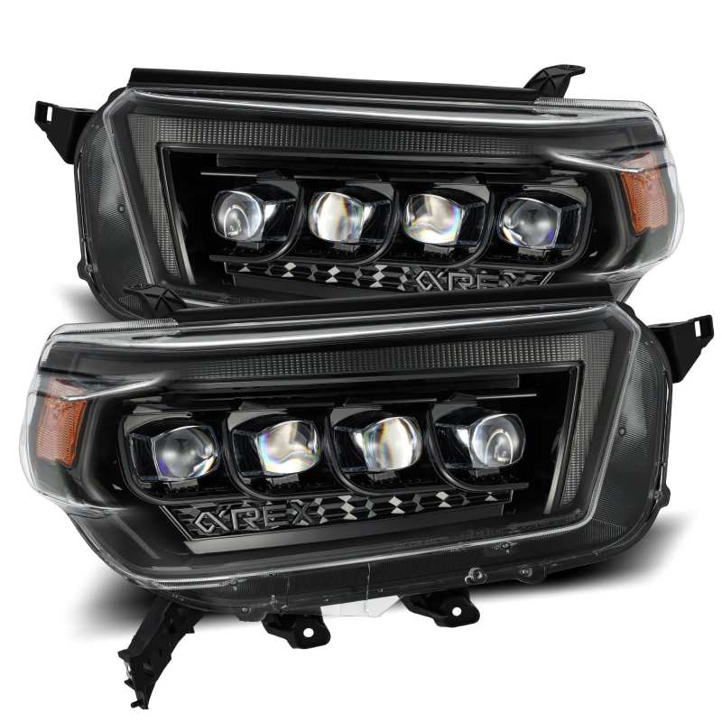 AlphaRex 10-13 Toyota 4Runner NOVA-Series LED Projector Headlights Alpha-Black