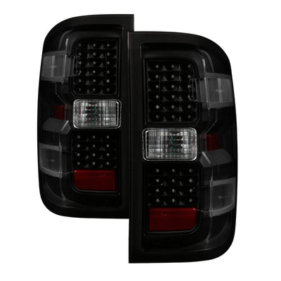 SPYDER xTune Chevy 1500 14-16 / Silverado 2500HD/3500HD LED Tail Lights - Black Smoked ALT-JH-CS14-LED-BSM 9036552