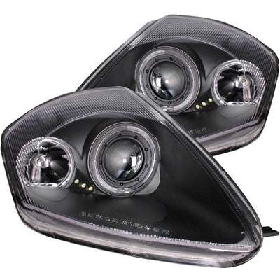 Anzo 2000-2005 Mitsubishi Eclipse Projector Headlights w/ Halo Black
