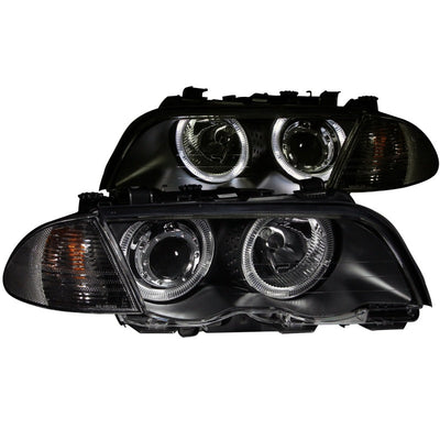 Anzo 1999-2001 BMW 3 Series E46 Projector Headlights w/ Halo Black (CCFL)