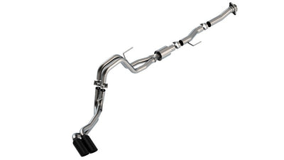 Borla F-150 2021 5.0L 2dr RC SB (122.8 WB) XL/XLT 3/2.25 DSE Cat-Back ATAK Black Chrome Tips 140877BC