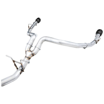 AWE Tuning 19-21 RAM 1500 5.7L (w/Cutouts) 0FG Dual Rear Exit Cat-Back Exhaust - Diamond Black Tips