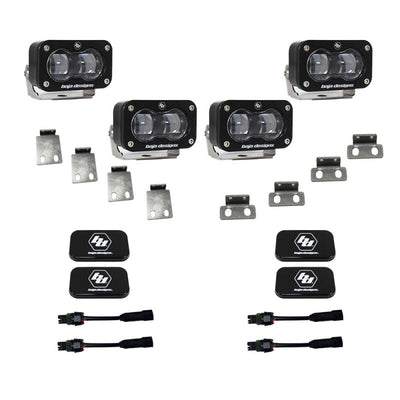 Baja Designs Ford Raptor S2 SAE Dual Fog Pocket Kit - Clear