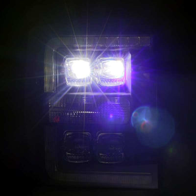 AlphaRex 11-16 Ford Super Duty NOVA-Series LED Projector Headlights Alpha-Black