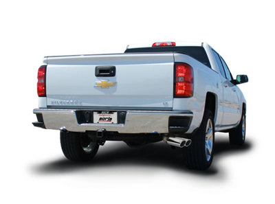 Borla 14 Silv/Sierra 1500 EC Std/CC Short 143.5in WB S-Type Dual Rolled Side Exit Cat-Back Exhaust 140576