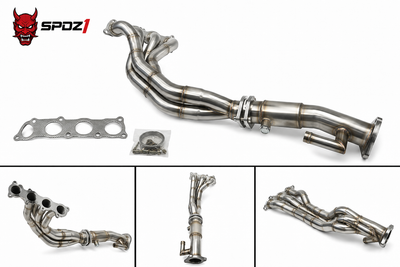 SPDZ1 K24 High-Flow Tri-Y Header with High-Flow Connection Pipe | 2002-2006 Honda CR-V RD4 & 2003-2011 Honda Element | K24