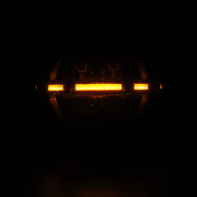 AlphaRex 18-23 Jeep Wrangler JL/Gladiator JT LED Proj Headlights Alpha-Blk w/ Activ Light/Seq Signal 880867 *Discontinued