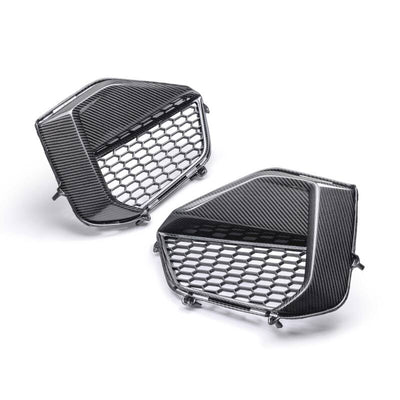 Anderson Composites 2024 Ford Mustang GT Carbon Fiber Front Bumper Inserts AC-FBI24FDMUGT
