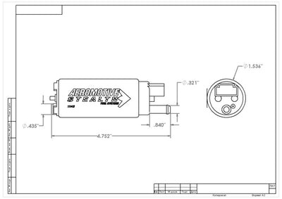 Aeromotive 340 Fuel Pump Offset Inlet