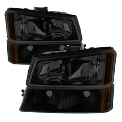 SPYDER Xtune Chevy Silverado 2500HD 03-06 Crystal Headlights w/ Bumper Lights HD-JH-CSIL03-AM-BSM-SET 9030253