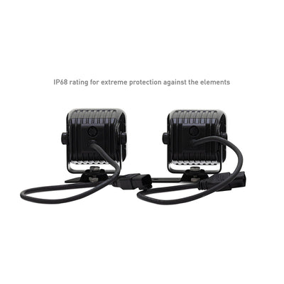 Borne Off-Road 21+ Bronco Light Pods 4pc Ditch 3x3 Spot BNLT-BR-21-DT4S
