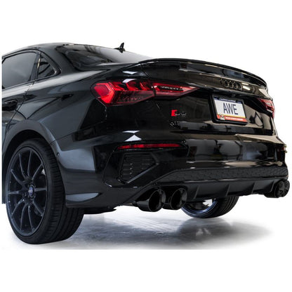 AWE 22-24 Audi 8Y S3 Track Edition Exhaust  - Diamond Black Tips