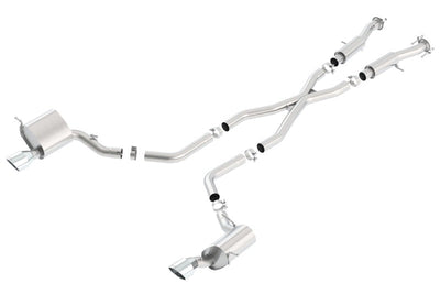 Borla 2015 Jeep Grand Cherokee SRT8 ATAK Dual Round Rolled Exit Catback Exhaust 140633