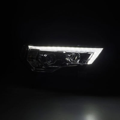 AlphaRex 14-20 Toyota 4Runner MK II PRO-Series Halogen Projector Headlights Chrome