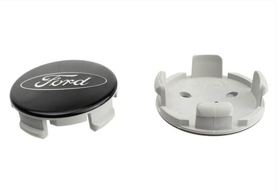 Ford Racing Car Black and Chrome Wheel Cap M-1096K-BCC