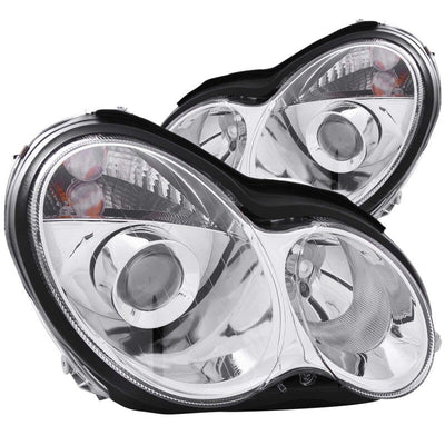 Anzo 2001-2007 Mercedes Benz C Class W203 Projector Headlights Chrome