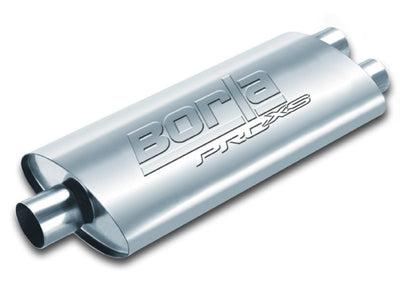 Borla Pro-XS 2.5in Tubing 19in x 4in x 9.5in Oval Center/Dual Muffler 40348