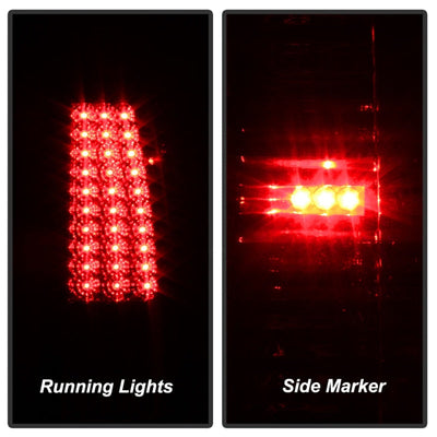SPYDER Xtune Chevy Silverado 1500/2500/3500 99-02 LED Tail Lights Red Clear ALT-ON-CS99-LED-RC 5008831