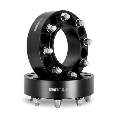 Borne Off-Road Wheel Spacers 8x180 124.1 50 M14 Black BNWS-009-500BK