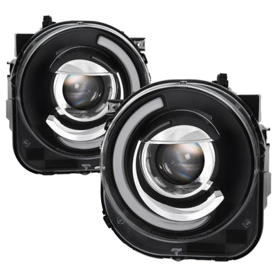 SPYDER xTune 15-17 Jeep Renegade Light Bar DRL Projector Headlights -Black (PRO-JH-JREN-LBDRL-BK) 9039720