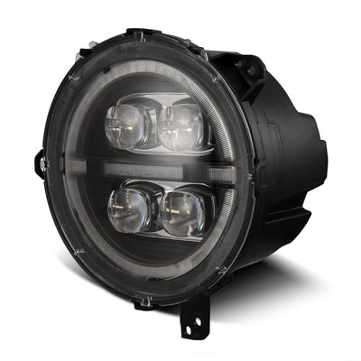 AlphaRex 18-23 Jeep Wrangler JL/Gladiator JT LED Proj Headlights Black w/ Activ Light/Seq Signal/DRL 880868 *Discontinued