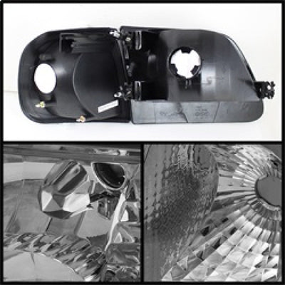 xTune Ford F150 97-03 / Expedition 97-02 Crystal Headlights w/Corner Chrome HD-JH-FF15097-SET-AM-C