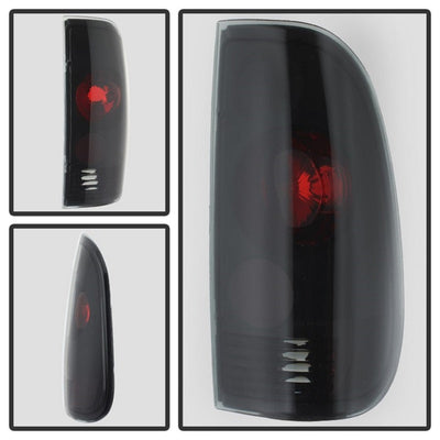 Spyder Ford F150 Styleside 97-03/F250/350/450/550 Euro Style Tail Lights Blk Smke ALT-YD-FF15097-BSM 5078162