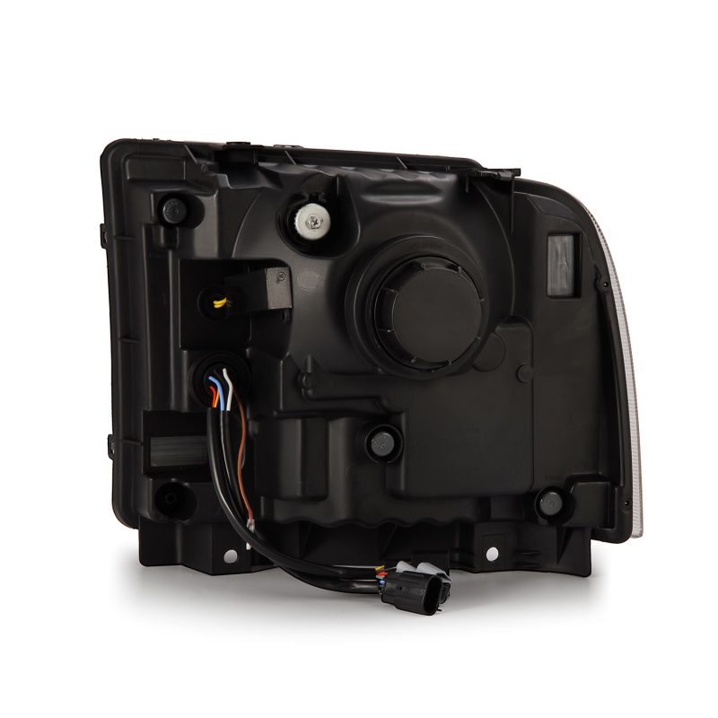 AlphaRex 05-07 Ford Super Duty/Excursion LUXX-Series LED Projector Headlights Alpha-Black