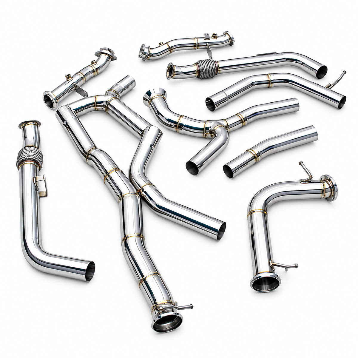 Stainless Steel Catback Exhaust System for Mercedes Benz AMG C43 3.0T