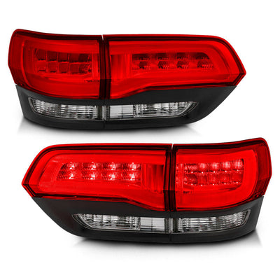 Anzo 2014-2016 Jeep Grand Cherokee LED Taillights Red/Clear