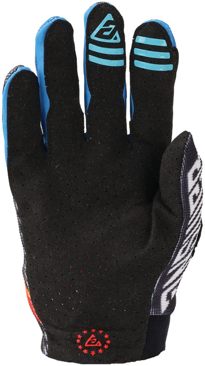 Answer 24 Aerlite Drip Gloves Black/White/Rainbow Youth - XS 442831