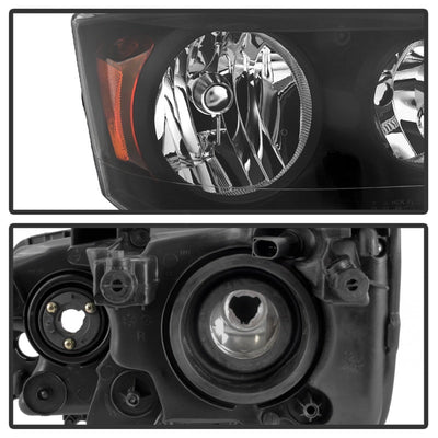 SPYDER xTune 11-17 Dodge Grand Caravan OEM Style Headlights - Black (HD-JH-CHRTC08-AM-BK) 9042492