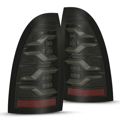 AlphaRex 05-15 Toyota Tacoma LUXX-Series LED Tail Lights Alpha-Black