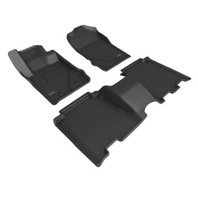 3D MAXpider 21-  Ford Bronco Kagu Rear Floorliners Black L1FR14901509