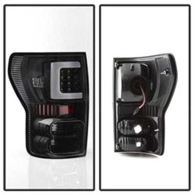 SPYDER xTune 07-13 Toyota Tundra Light Bar LED Tail lights - Black (ALT-ON-TTU07V2-LBLED-BK) 9038563