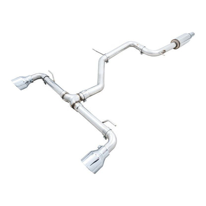AWE 2022 VW GTI MK8  Track Edition Exhaust - Chrome Silver Tips