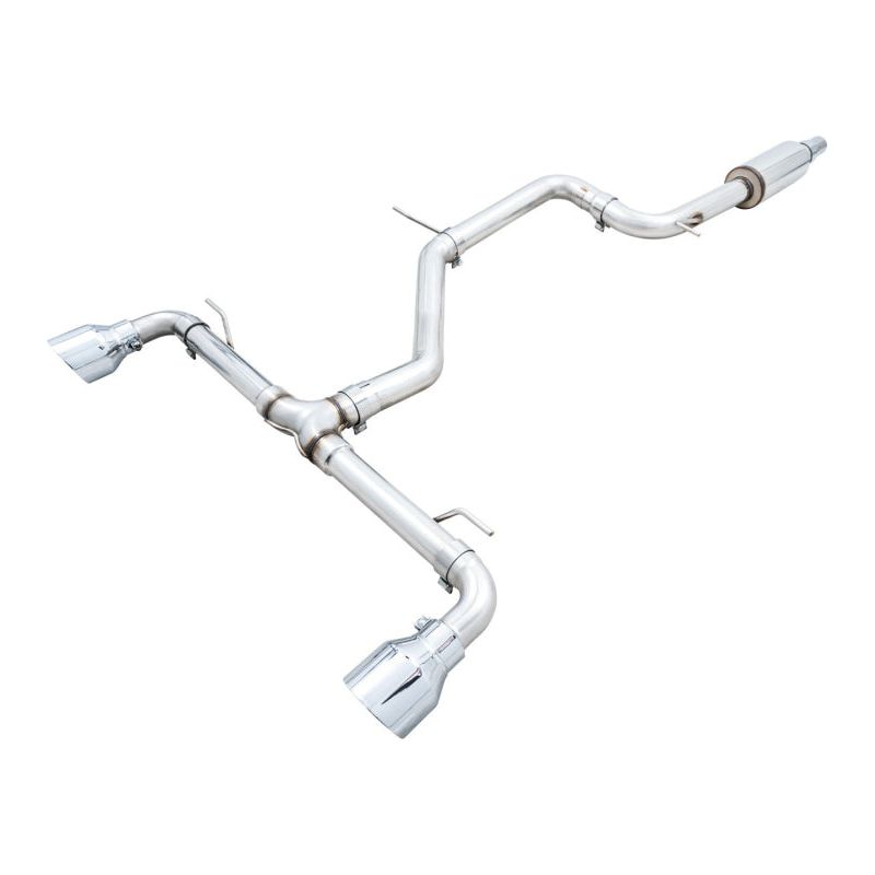 AWE 2022 VW GTI MK8  Track Edition Exhaust - Chrome Silver Tips