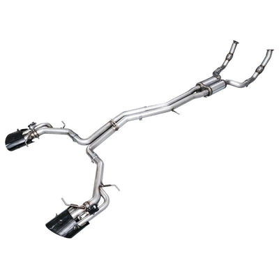 AWE Tuning 2021-2025 Audi C8 RS6/RS7 SwitchPath Cat-back Exhaust - Diamond Black Tips