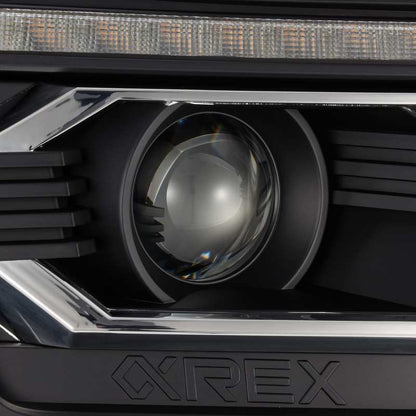 AlphaRex 12-15 Toyota Tacoma LUXX-Series LED Projector Headlights Black