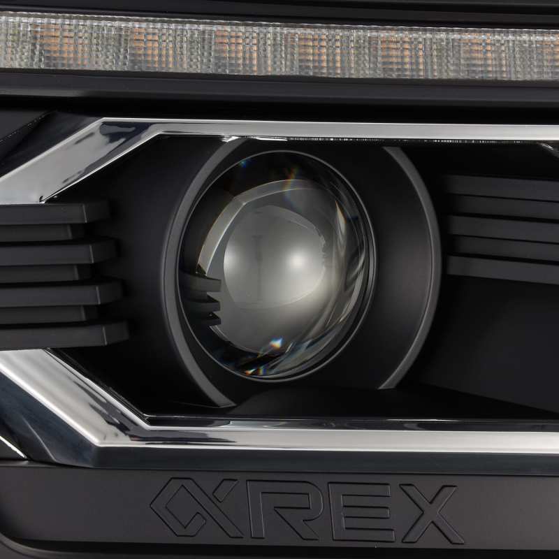 AlphaRex 12-15 Toyota Tacoma LUXX-Series LED Projector Headlights Black