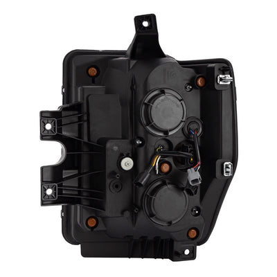AlphaRex 08-10 Ford Super Duty/Excursion PRO-Series Halogen Projector Headlights Black