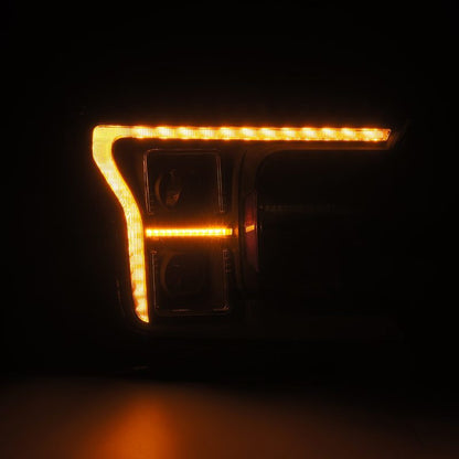 AlphaRex 18-20 Ford F150 (MK II 14th Gen Style) LUXX-Series LED Projector Headlights Alpha-Black