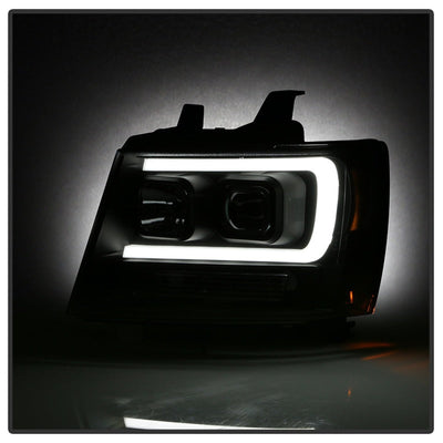 Spyder 07-14 Chevy Suburban/1500/2500/Tahoe V2 Projector Headlights All Blk PRO-YD-CSUB07V2-DRL-BKV2 5085986