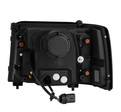 AlphaRex 92-96 Ford F-Series/Bronco PRO-Series Proj Headlights Alpha-Blk w/Seq. Sig & DRL 880265 *Discontinued