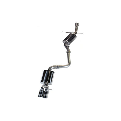 AWE Tuning Audi B8 A4 Touring Edition Exhaust - Single Side Diamond Black Tips