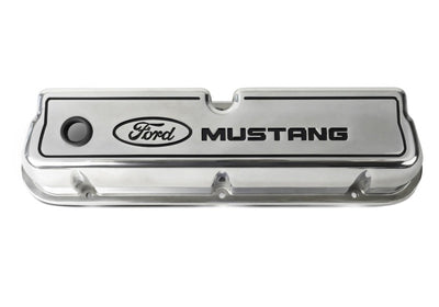 Ford Die Cast Alm Valve Cover Set w/Mustang Logo FRD302-030