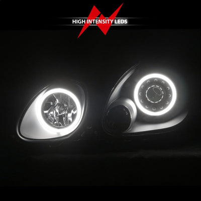 Anzo 1998-2005 Lexus Gs300 Projector Headlights w/ Halo Black