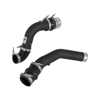 aFe Bladerunner 3in Hot and Cold Side Black Intercooler Tubes 2017 Ford Diesel Trucks V8 6.7L (td)